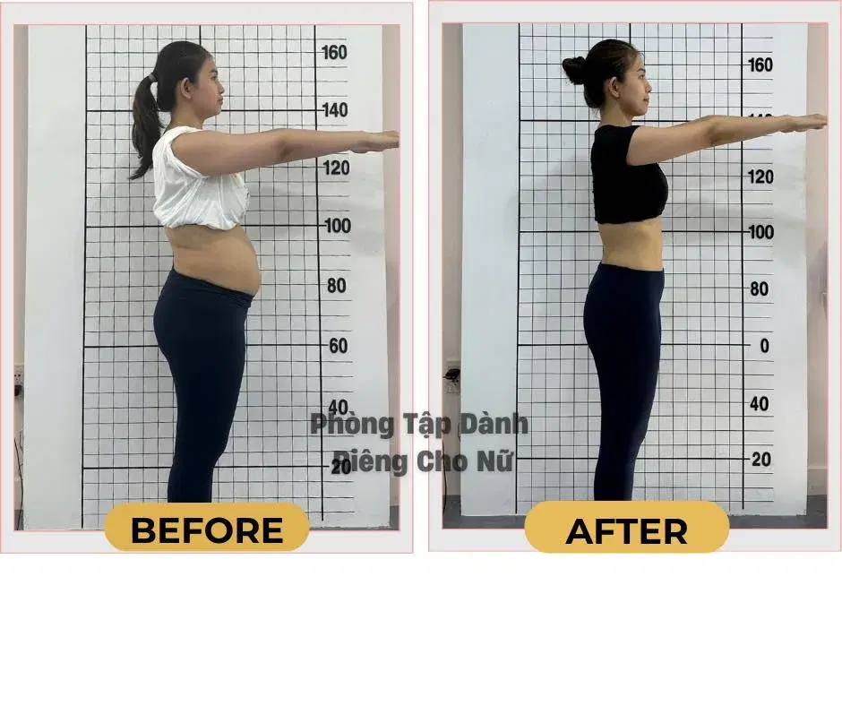 Kết quả giảm cân HerFit Đà Nẵng - Trước