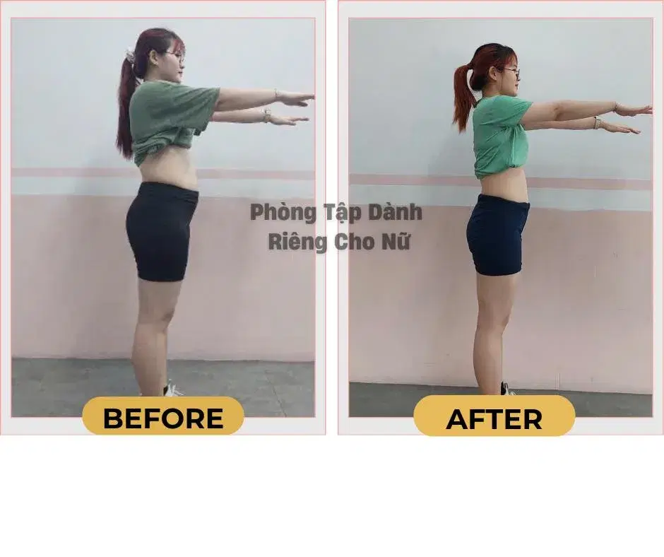 Kết quả giảm cân HerFit Đà Nẵng - Trước